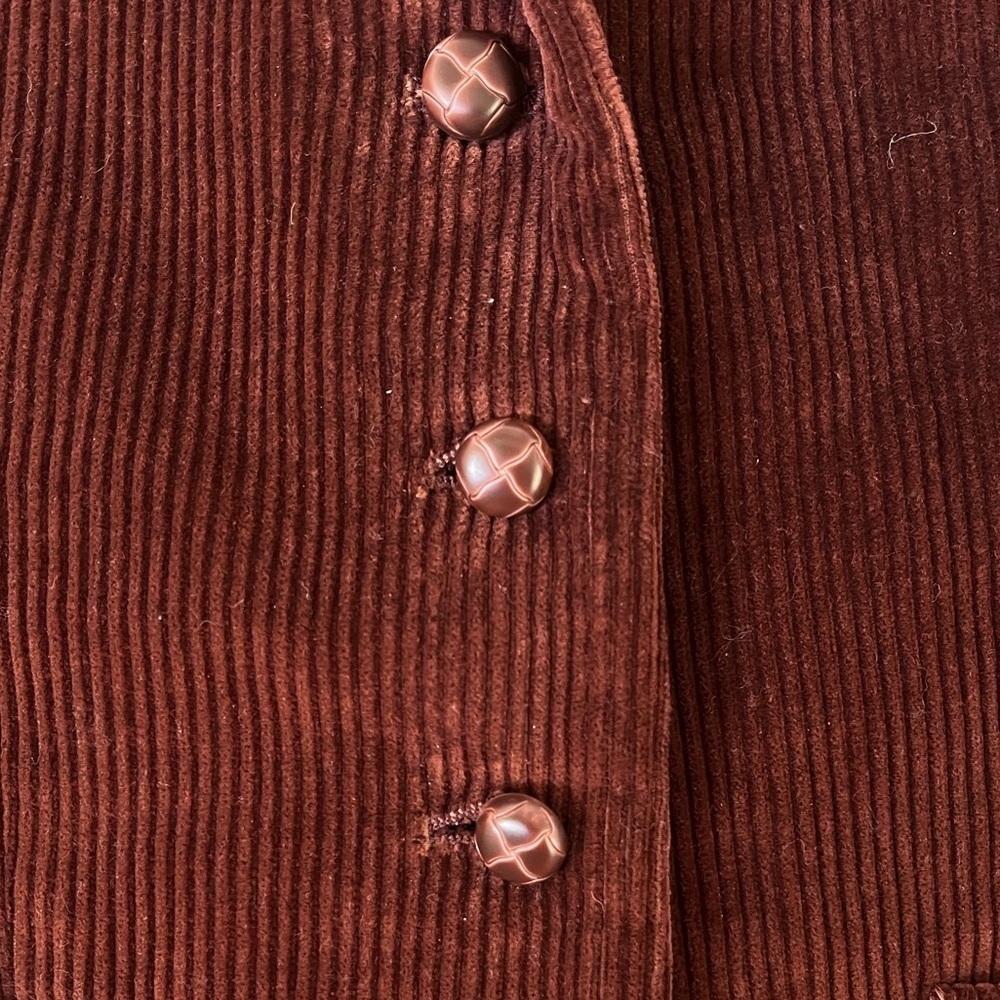 Avon Fashions Vintage Sz 9/10 Brown Corduroy Blazer Professor Academia Cottage - Picture 2 of 14